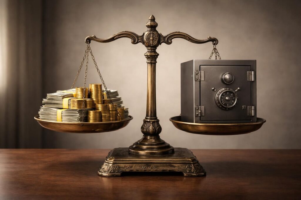 découvrez comment équilibrer judicieusement argent et sécurité pour assurer votre tranquillité financière tout en protégeant vos ressources.