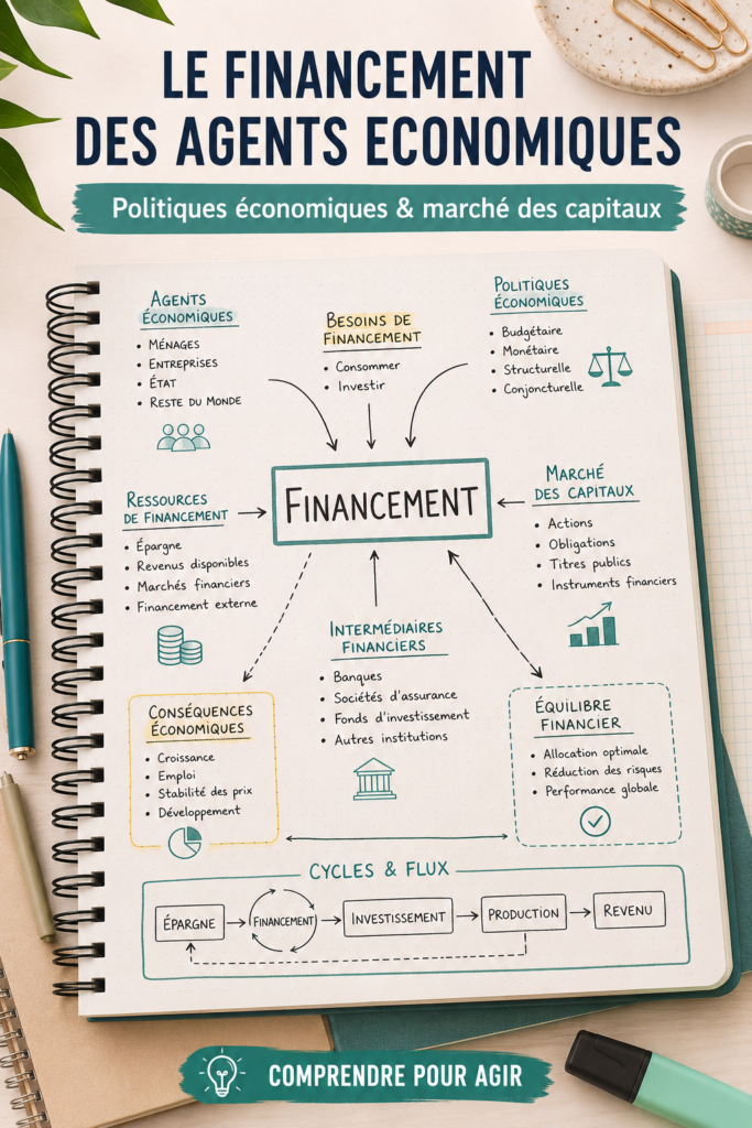Image représentant des graphiques sur le financement économique.