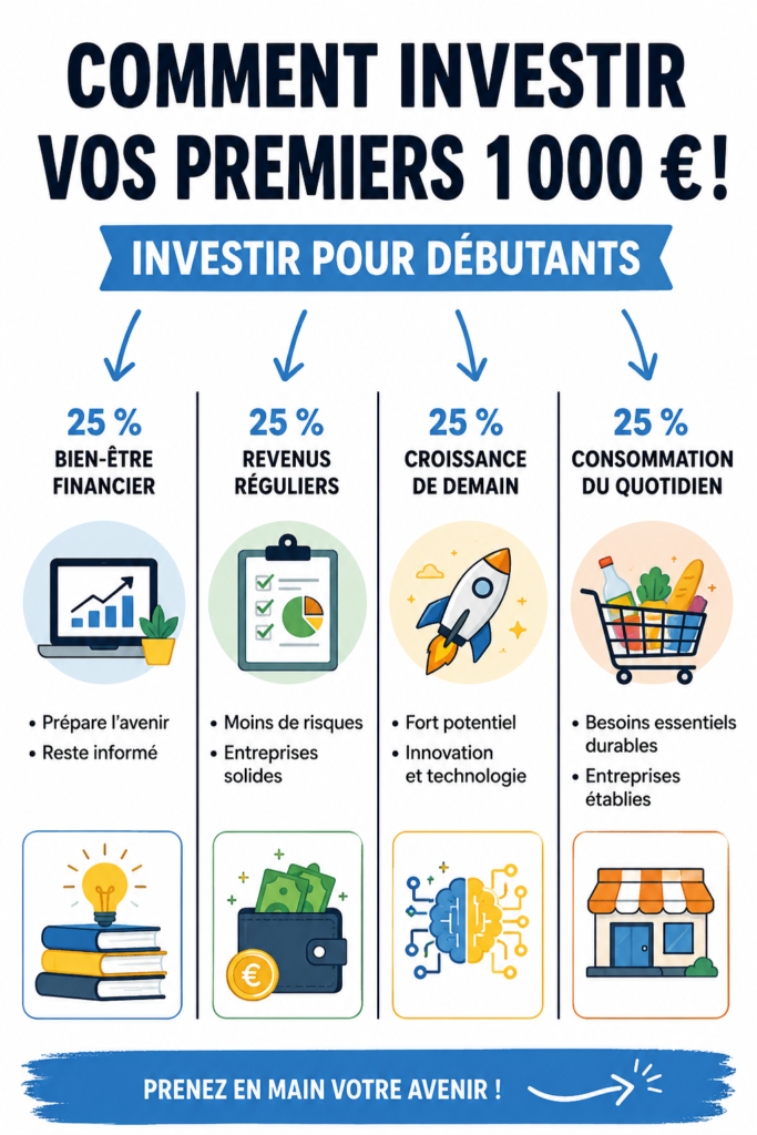 Femme souriante regardant des graphiques d'investissement avec un ordinateur portable