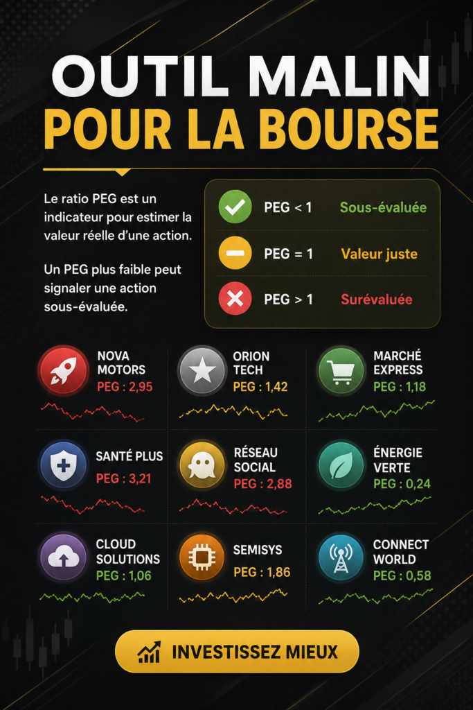Capture d'écran d'un outil boursier sur un smartphone, mettant en avant ses fonctionnalités.