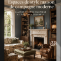 Intérieur cottage moderne avec un mélange de charme rustique et d'élégance