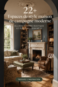 Intérieur cottage moderne avec un mélange de charme rustique et d'élégance