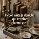 Décoration intérieure vintage chaleureuse avec des objets de seconde main.