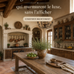 Intérieur d'une maison moderne avec un design élégant et épuré.