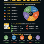 Graphique illustrant le fonctionnement des fonds indiciels.