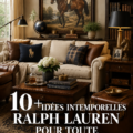 Intérieur élégant avec des éléments de décoration inspirés par Ralph Lauren