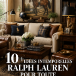 Intérieur élégant avec des éléments de décoration inspirés par Ralph Lauren