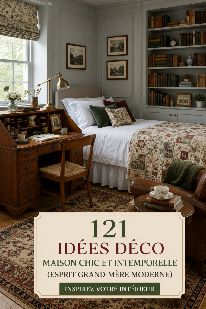 Ambiance chaleureuse d'un salon décoré dans le style Granny Chic