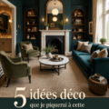 Intérieur d'une maison rénovée des années 30 avec des éléments vintage et modernes.