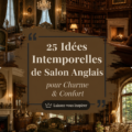 Salon de style anglais avec des éléments élégants et confortables