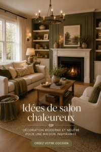 Salon cosy avec des couleurs neutres et des meubles confortables