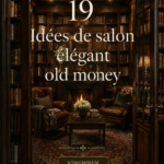 Salon élégant avec une décoration inspirée du style old money, featuring des couleurs neutres et des meubles raffinés.