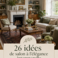 Salon élégant au style old money avec des détails raffinés