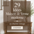 Une maison moderne avec des touches de décoration vintage chaleureuse.