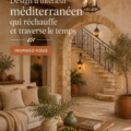 Un salon aux accents méditerranéens avec des couleurs chaudes et des matériaux naturels