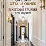 Intérieur moderne avec des détails élégants et raffinés.