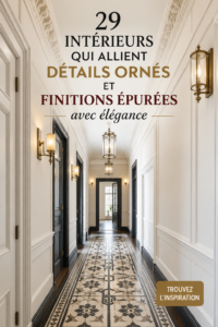 Intérieur moderne avec des détails élégants et raffinés.