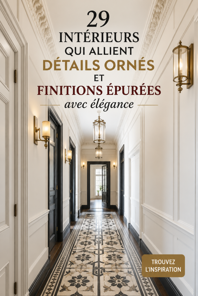 Intérieur moderne avec des détails élégants et raffinés.