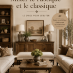 Intérieur élégant alliant style rustique et classique