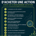 Femme souriante consultant des documents financiers avec un ordinateur et des graphiques de bourse en arrière-plan