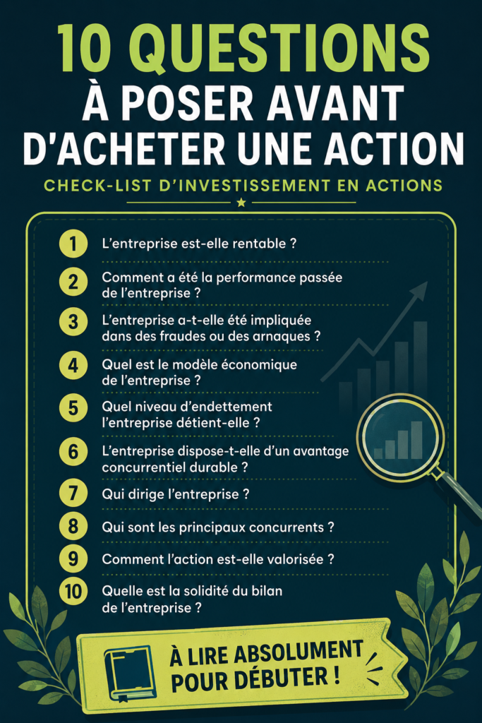 Femme souriante consultant des documents financiers avec un ordinateur et des graphiques de bourse en arrière-plan