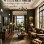 Salon vintage alliant charme et caractère avec des meubles rétro