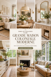 Intérieur moderne avec une décoration coloniale élégante