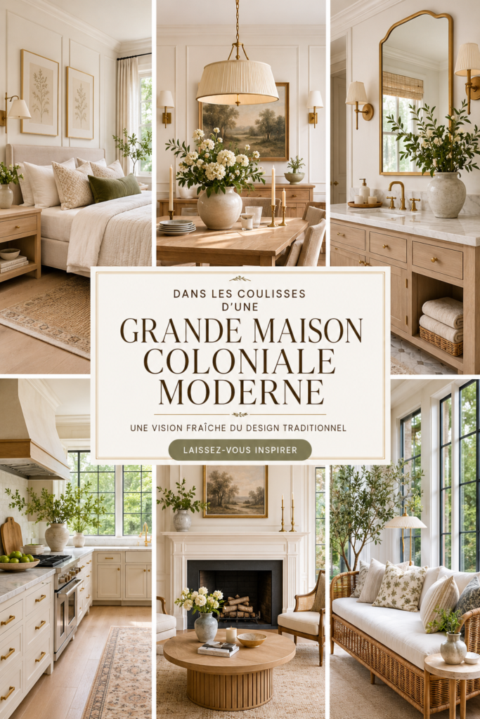 Intérieur moderne avec une décoration coloniale élégante
