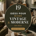 Un intérieur élégant combinant des meubles vintage et modernes.