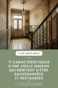Maison ancienne avec moulures et architecture historique