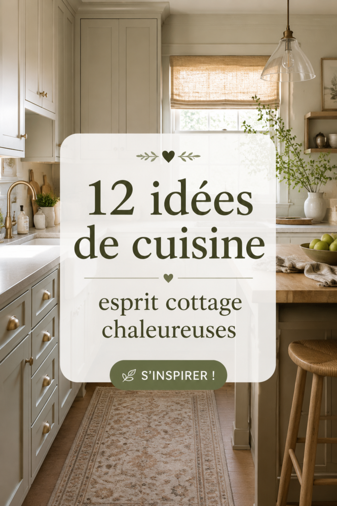 Une cuisine de style cottage chaleureuse avec des éléments rustiques