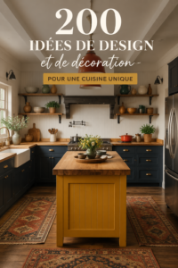 Cuisine moderne avec un design réfléchi et élégant.