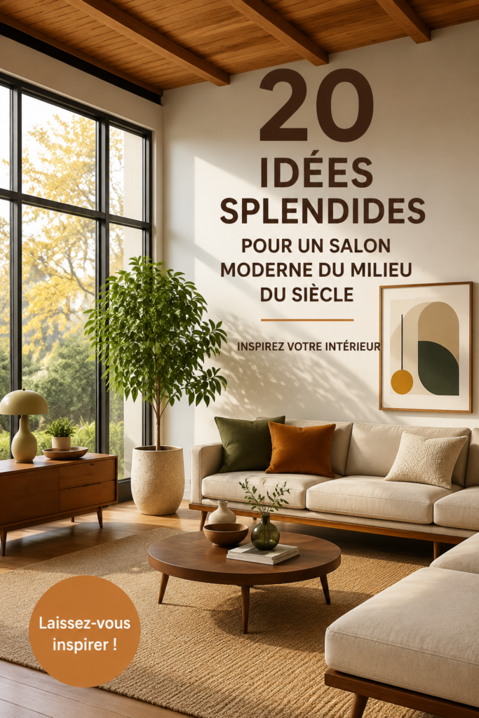 Salon moderne avec des couleurs neutres et un mobilier contemporain