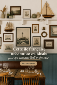 Panorama sur l'île française idéale pour des vacances reposantes, avec des paysages naturels.
