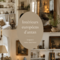 Intérieur d'inspiration européenne avec des meubles anciens et une ambiance chaleureuse