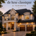 Un salon avec une décoration intérieure classique et élégante à Toronto