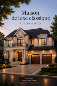Un salon avec une décoration intérieure classique et élégante à Toronto