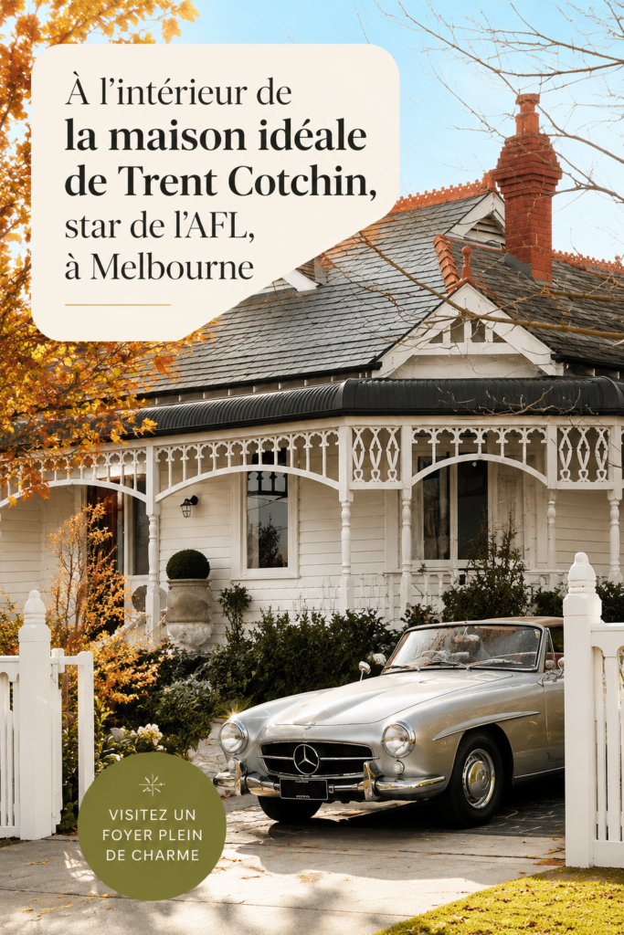 Vue de l'intérieur de la maison familiale de Trent Cotchin.