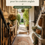 Couloir moderne avec des solutions de rangement élégantes et pratiques.