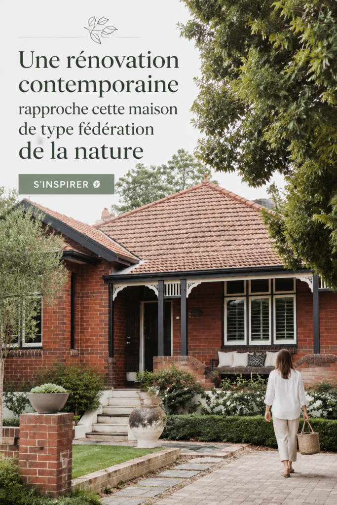 Une maison moderne baignée de lumière avec une décoration naturelle