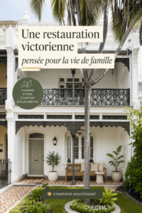 Rénovation d'une maison victorienne avec un intérieur lumineux et convivial.