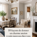 Une pièce joliment décorée avec des meubles vintage et des accessoires nostalgiques.