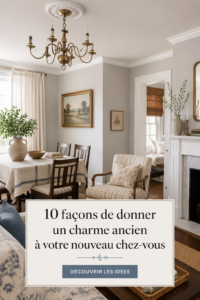 Une pièce joliment décorée avec des meubles vintage et des accessoires nostalgiques.