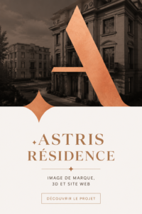 Un logo d'une résidence moderne illustrant l'importance du branding dans l'immobilier.