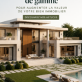 Maison moderne avec un aménagement paysager soigné pour valoriser l'attrait extérieur.