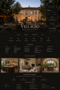 Conception d'un site web immobilier élégant et accueillant