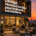 Exemple de design pour une marque immobilière attirante et professionnelle.