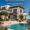Villa côtière méditerranéenne à Chypre, avec vue sur la mer et architecture ensoleillée.