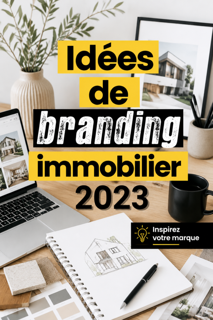 Une femme experte en immobilier présentant des idées de branding moderne