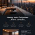 Concept de page d'atterrissage efficace avec éléments visuels attractifs